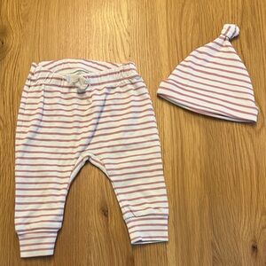 Charming Striped Pink and White Kids Set